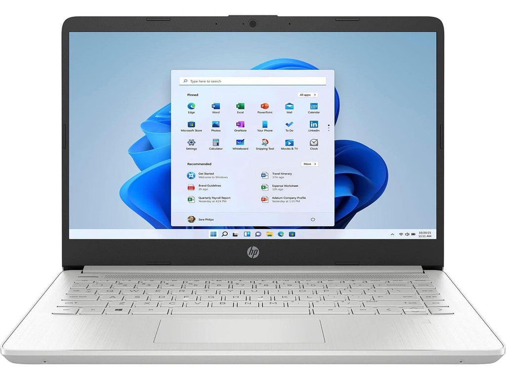 HP 14" Ryzen 3 4GB/128GB Laptop-Silver (Google Classroom Compatible)
