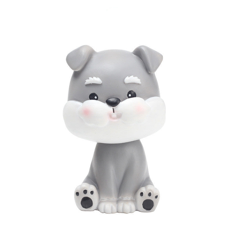 Luxury Car Bobblehead Dog Figure - Original Car Decor